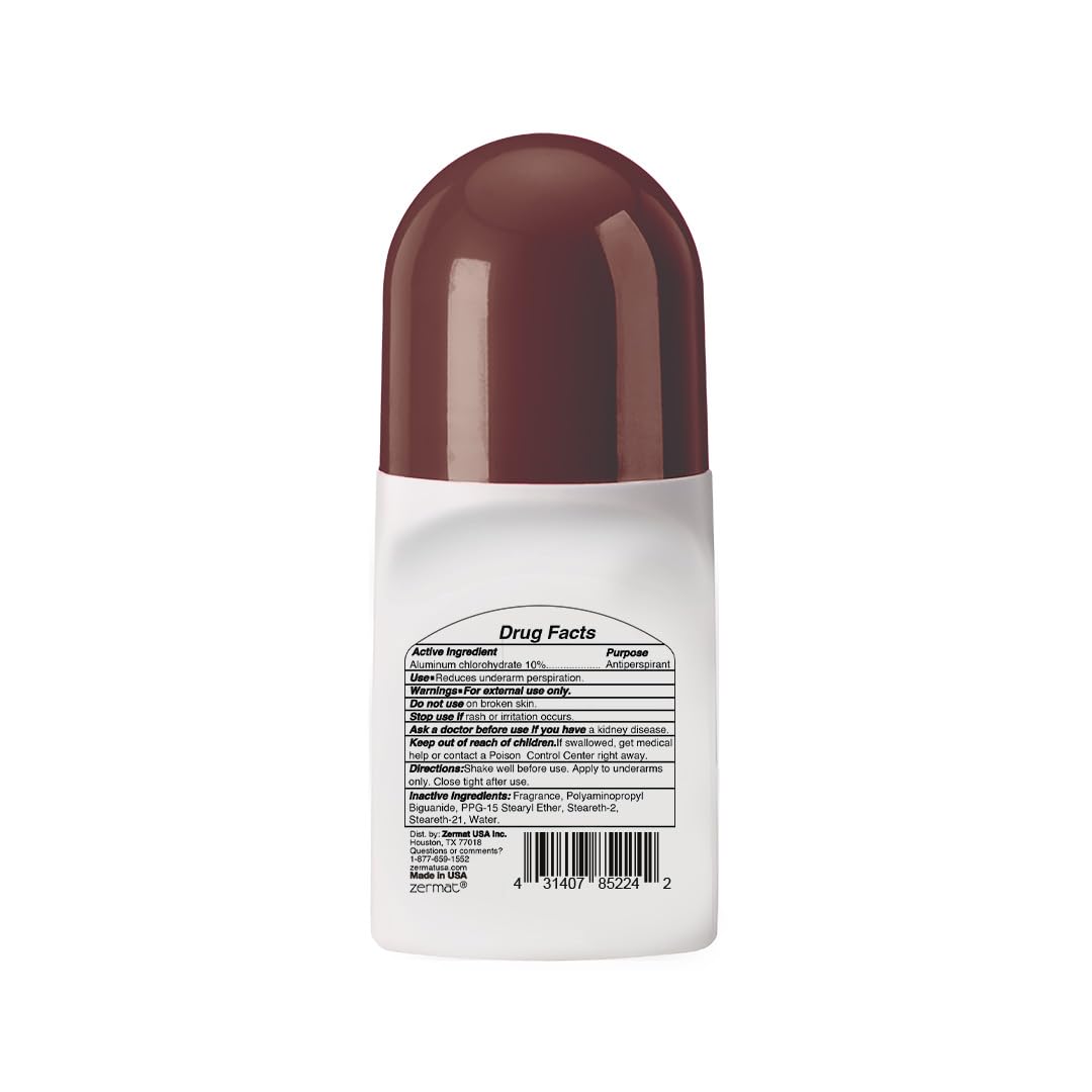Zermat Senzuel Million, Roll-On Deodorant, 24 h Antiperspirant, 2.5 Oz. Beauty and Personal Care Zermat