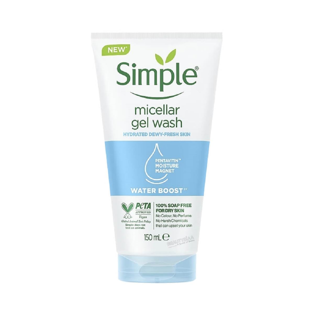 Simple Water Boost Micellar Gel Facial Wash, 5 Oz (150 ML) (1 Count) Beauty & Personal Care Simple
