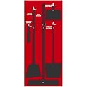 NMC SB105FG 5S Janitorial Shadow Board, Red/Black, 68"X30", ProSeriesAcrylic (Tools Sold Separately) Beauty & Personal Care NMC