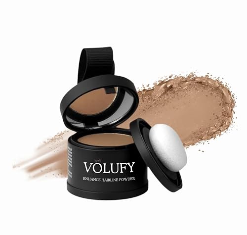 VOLUFY Hazel Brown Hairline Powder, Hair Filler & Root Touch Up Beauty & Personal Care VOLUFY