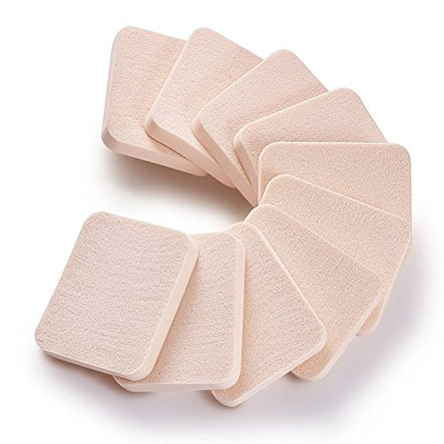 OWLFAVO 20pcs Makeup Powder Sponges Round and Square Latex Free Disposable Beauty Blender Foam Cosmetic Applicator Facial Puffs for Flawless Beauty & Personal Care Nuonove