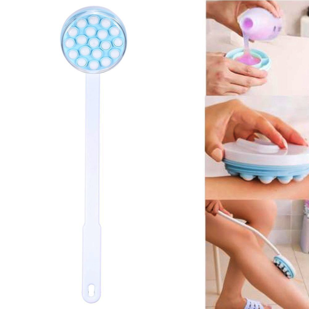 Rotekt1740 Handled Lotion Oil Cream Applicator, Body Leg Bath Brush Massager, Massaging Tool for Back Arms Legs Beauty and Personal Care Rotekt1740