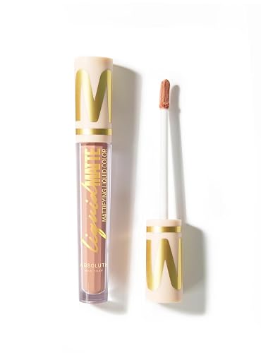 Absolute New York Matte Liquid Lipstick, Lightweight Full Coverage, Long Wear Transfer and Waterproof Lipstick (MLAM53 Nude Emblem, .085 fl oz) Beauty & Personal Care Absolute New York