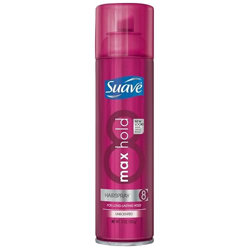 Suave Hairspray Max Hold 8 Unscented 11 Ounce (Pack of 2) Beauty & Personal Care Suave