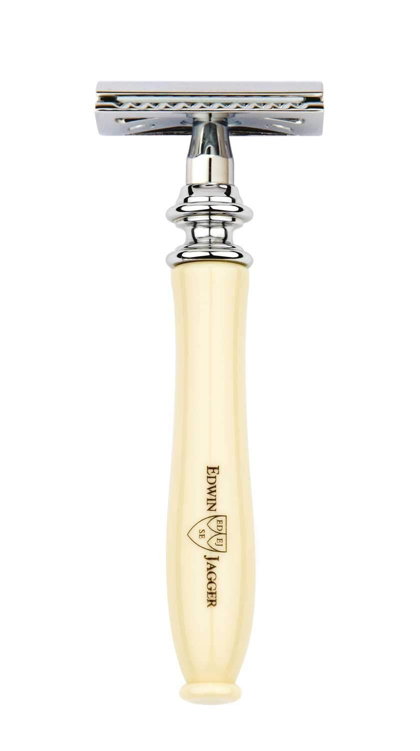 Edwin Jagger Chatsworth Imitation Ivory Traditional Safety Razor Beauty and Personal Care Edwin Jagger