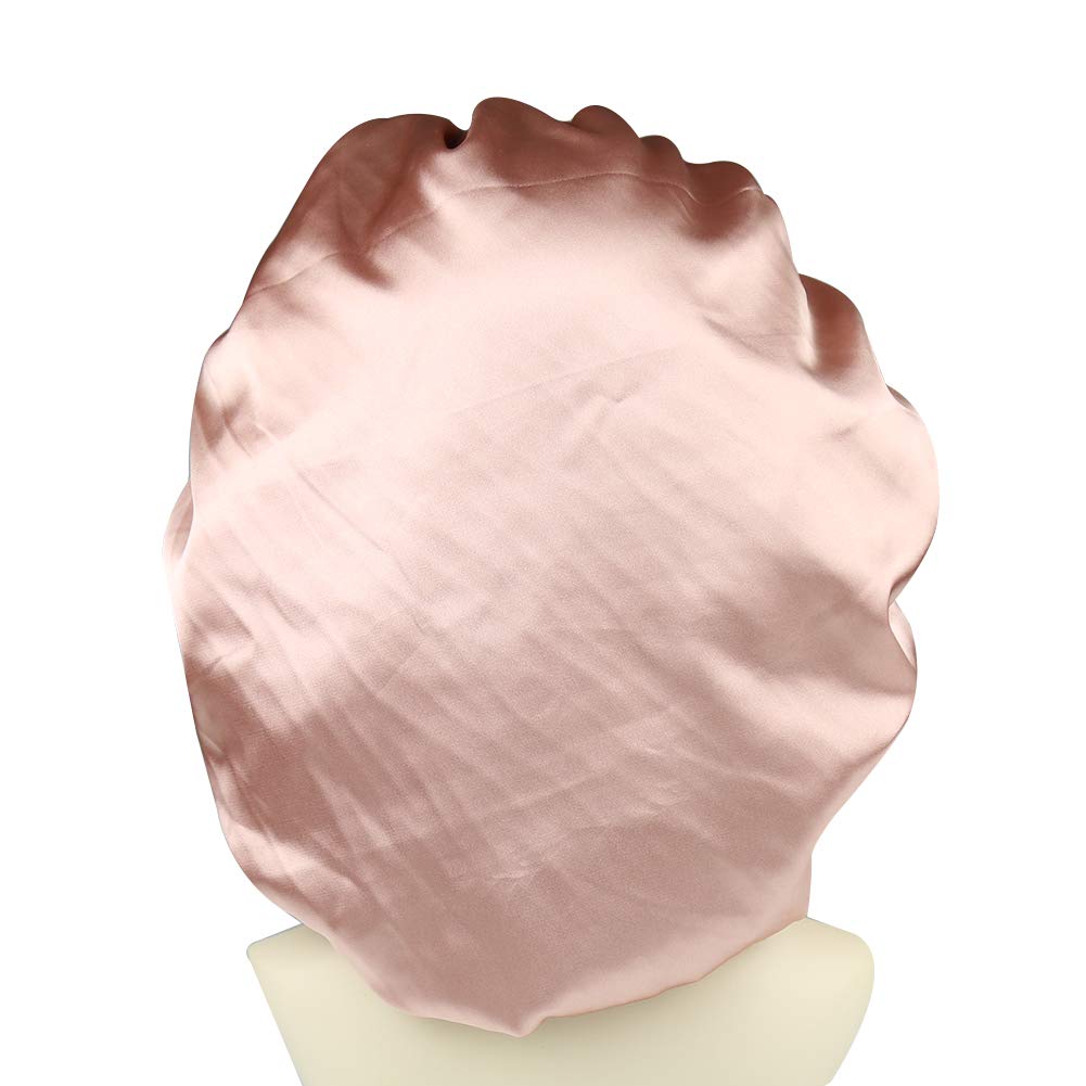 Night Cap Satin Hair Bonnet Sleeping Hat for Women Coral Red Beauty and Personal Care Alnorm