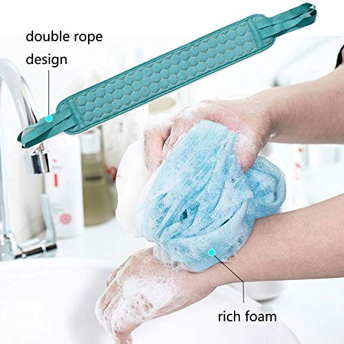 Body Scrub Towel 3pcs Bath Towels Bathtub Brushes Bath Glove Bathtub Ball Rubbing Peeling Body Massage Shower Extremented Scrubber Skin Clean Beauty and Personal Care zxb-shop