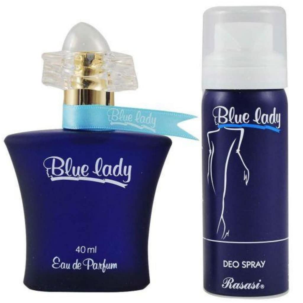 RASASI Blue lady for Women EDP-40ml with Deo | Aquatic Pour Homme Spray | Unique Refreshing Mint and Citrus Notes with warm Woody notes Beauty & Personal Care RASASI