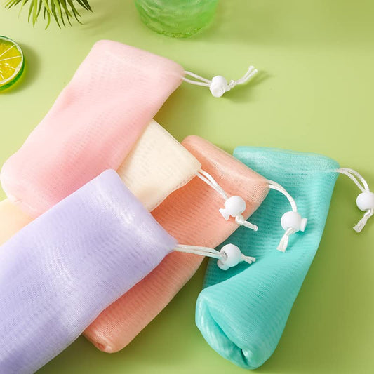 20 PCS Exfoliating Foaming Net Mesh Ultra Soft and Fast Foaming Facial Cleanser Foaming Mesh Soap Bag Foaming Mesh Bath Scrub Cleansing Mesh Beauty & Personal Care Calastia