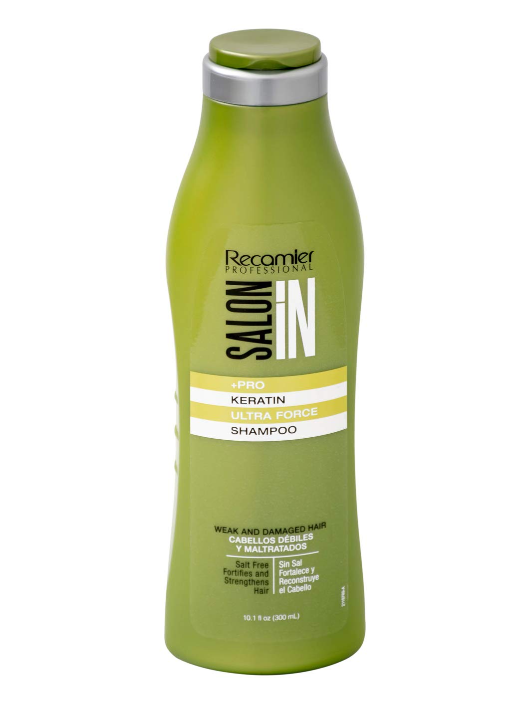 Salon In by Recamier | Keratin Ultra Force Set - Keratin Shampoo, Conditioner (10.1 fl oz each) & Hair Serum (2.87 fl oz) | Shampoo & Conditioner Set Beauty & Personal Care RECAMIER PROFESSIONAL SALON IN
