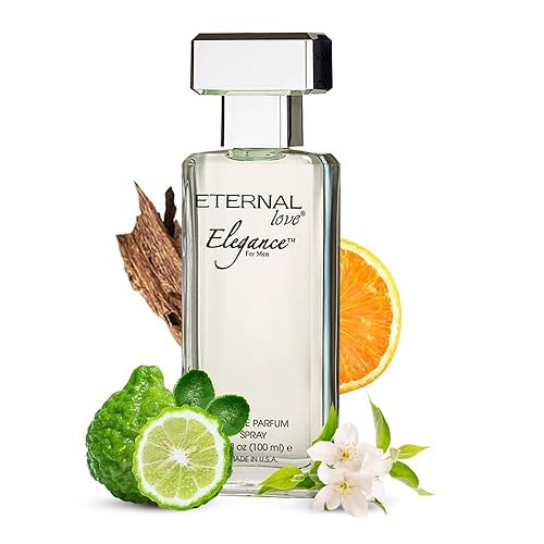 Eternal Love Elegance for Men - Long Lasting Eau de Parfum Spray - Clean Masculine Floral Aquatic Fragrance with Jasmine & Musk - Summer Scent - 3.4oz Beauty & Personal Care Eternal Love