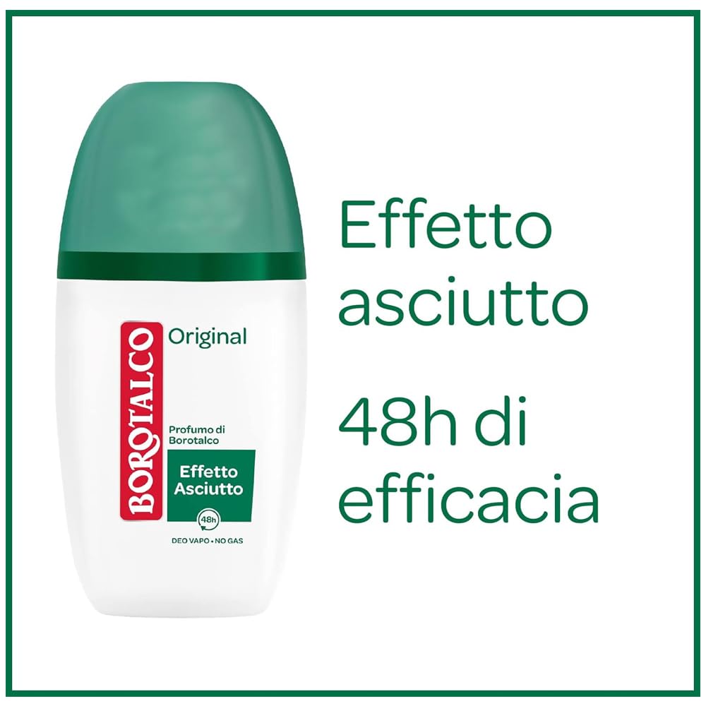 Borotalco Deodorant Vapo No Gas Original 75 Ml. (2.53 Oz) Dry Effect [Italian Product Beauty and Personal Care Borotalco