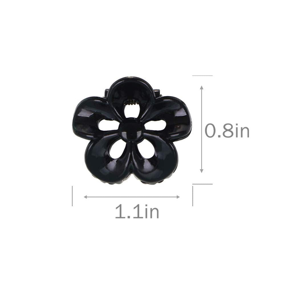 TOPYHL 12PCS Flower Shaped Small Hair Clips Claw Jaw Hair Clips Clamps Non-Slip Hair for Women Girls Hair Accessories Beauty & Personal Care TOPYHL
