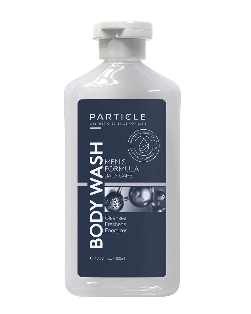 Particle Men’s Body Wash, Daily Skin Care for Men with Dead Sea Minerals, Hydrating Moisturizing Shower Gel and Cleanser for Men, All Skin Types Beauty & Personal Care Particle
