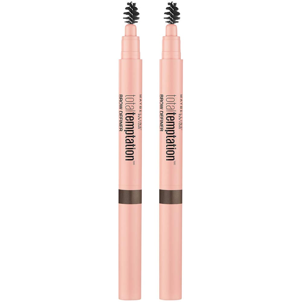 Maybelline Total Temptation Eyebrow Definer Pencil, Deep Brown, 2 Count Beauty & Personal Care MAYBELLINE
