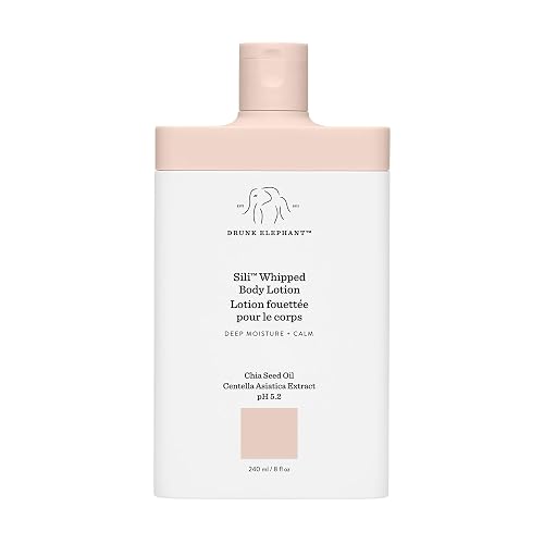 Drunk Elephant Sili Whipped Body Lotion - 240 ml/8 fl oz - Rich Daily Moisturizing Lotion - Clean Clinical Skincare - Cruelty-Free - Free of Essential Beauty & Personal Care Drunk Elephant