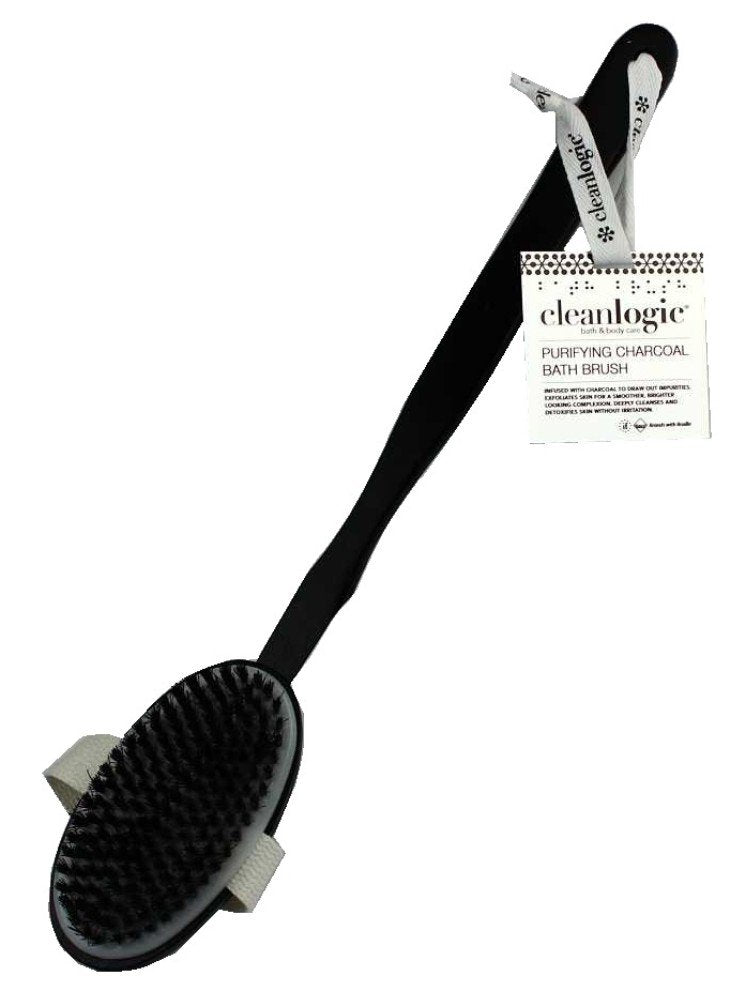 Clean Logic Purifying Charcoal Bath Brush (2 Pack) Beauty and Personal Care Cleanlogic