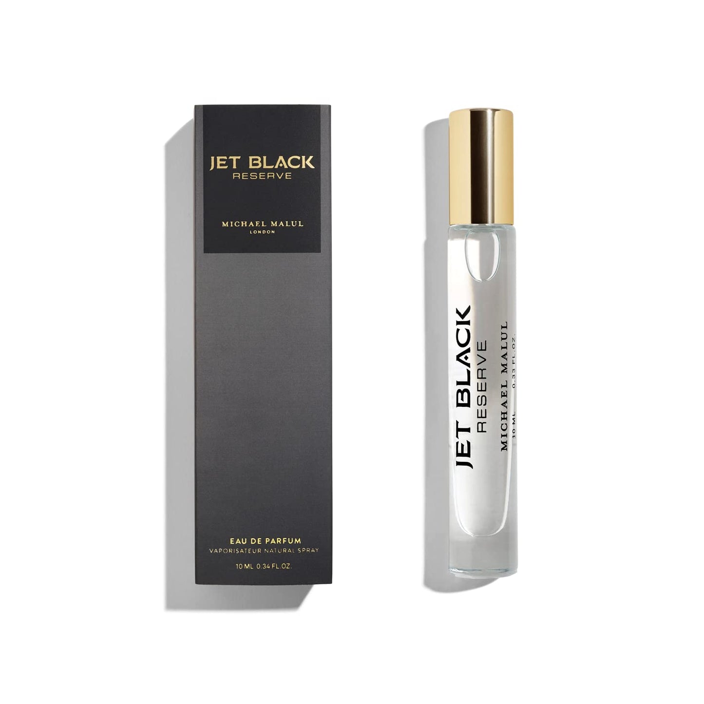 Michael Malul Jet Black Reserve Eau de Parfum for Men - 10ml Travel Size Beauty & Personal Care Michael Malul