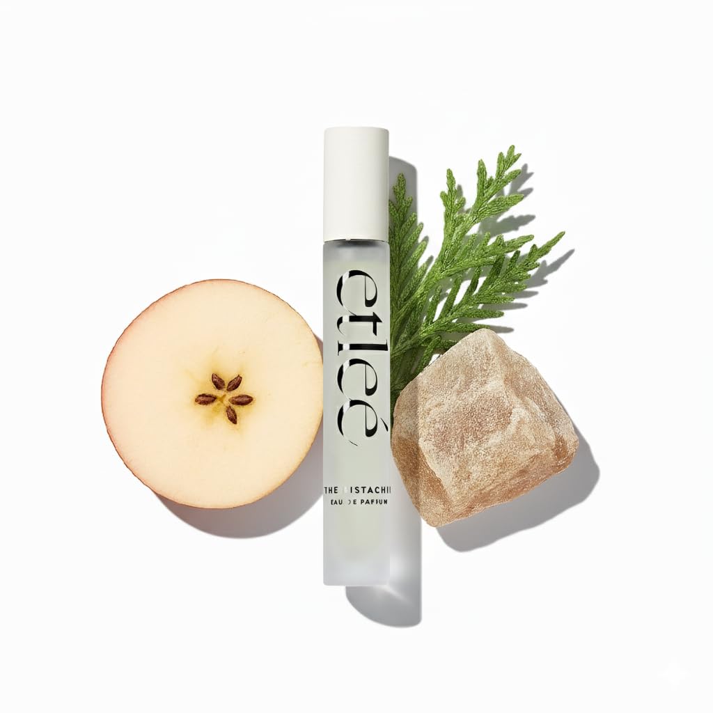 ETLEÉ The Pistachio Eau de Parfum 0.34oz, Gourmand Floral Long Lasting Perfume With Vanilla, Amber, Musk, Sandalwood & Coconut, Layerable Luxury Beauty & Personal Care ETLEÉ