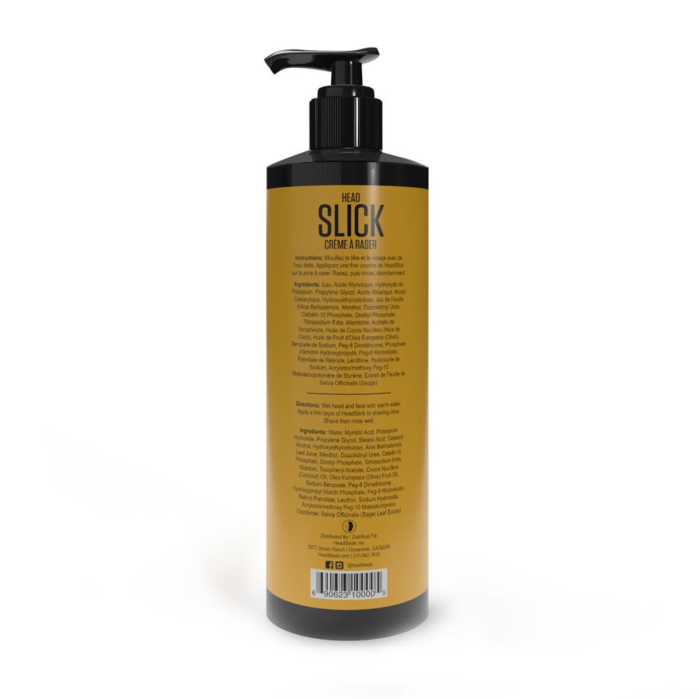 HeadBlade HeadSlick Shave Cream 8 oz for Smooth Headshaving for Bald Men, Helps with Irritation, Redness, & Razor Burn Beauty & Personal Care HeadBlade