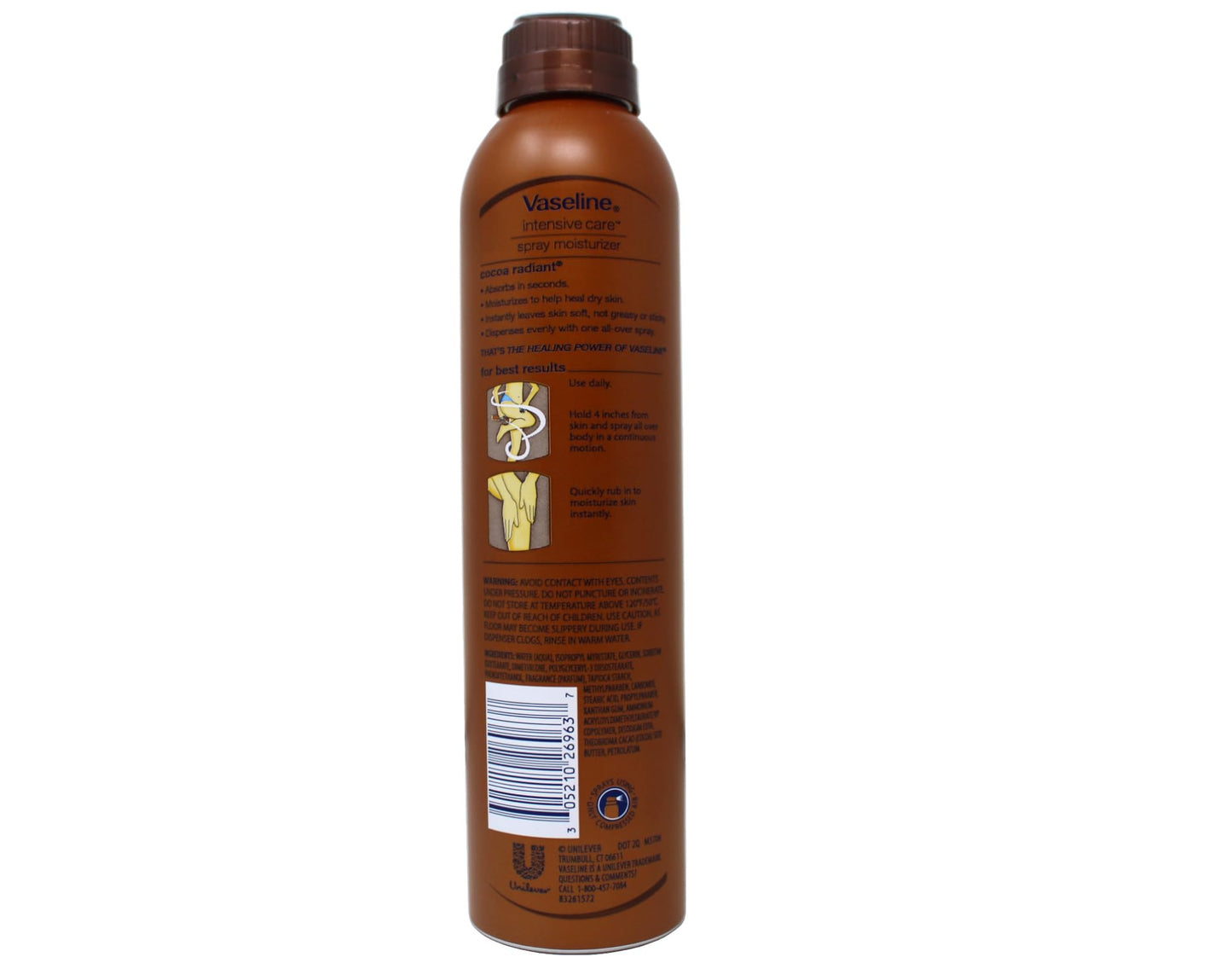 Vaseline Cocoa Radiant Body Lotion Spray, Fast-Absorbing with Pure Cocoa Butter, 6.5 oz Beauty & Personal Care Vaseline