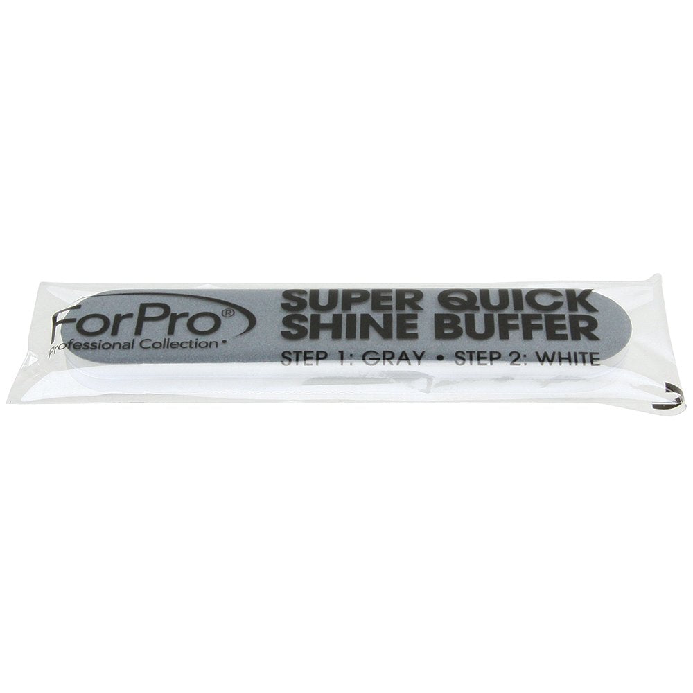 ForPro Professional Collection Super Quick Shine 2-Way Buffer, Green 400/White 4000 Grit, Double-Sided Manicure & Pedicure Nail Buffers, 3.5” L x .75” Beauty & Personal Care ForPro Professional Collection