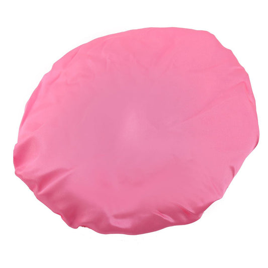 Ruilogod Polyester Lady Hair Protector Water Resistant Elastic Spa Bathing Shower Cap Pink (id: d39 b0b cf2 945 751 Beauty and Personal Care Ruilogod