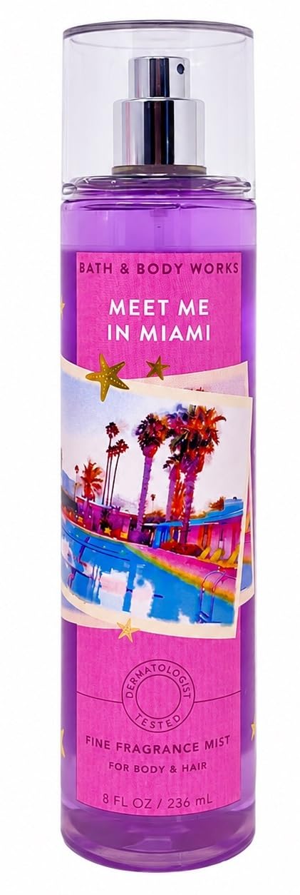 Bath & Body Works Fine Fragrance Mist - 8 oz - Meet Me In Miami Beauty & Personal Care Bath & Body Works