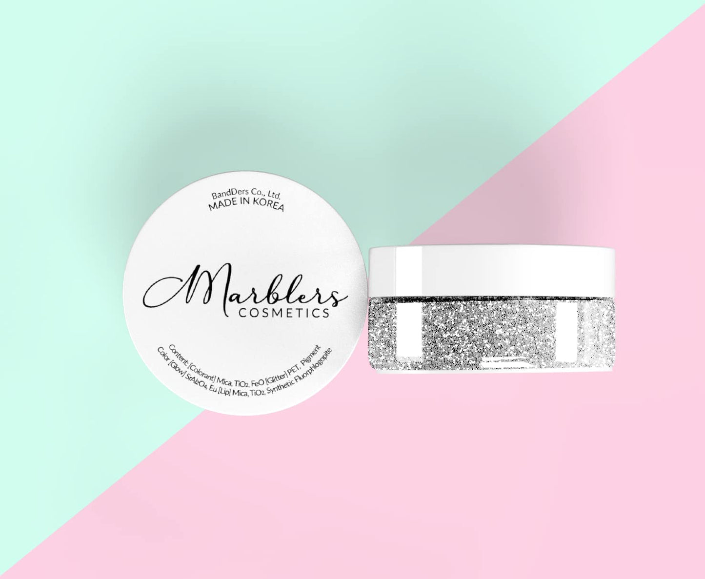 MARBLERS Twinkle Face & Body Glitter Duo [Holo Silver & Holo 24K Gold] 0.36oz (10g) | Non-Toxic | Cruelty-Free | Eyeshadow, Nail Polish, Nail Art | Beauty & Personal Care MARBLERS