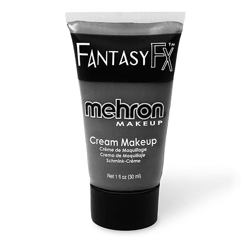 Mehron Makeup Fantasy FX Cream Makeup | Water Based | Halloween | Monster Grey Face & Body Paint For Adults 1 fl oz (30ml) (MONSTER GREY) Beauty & Personal Care Mehron