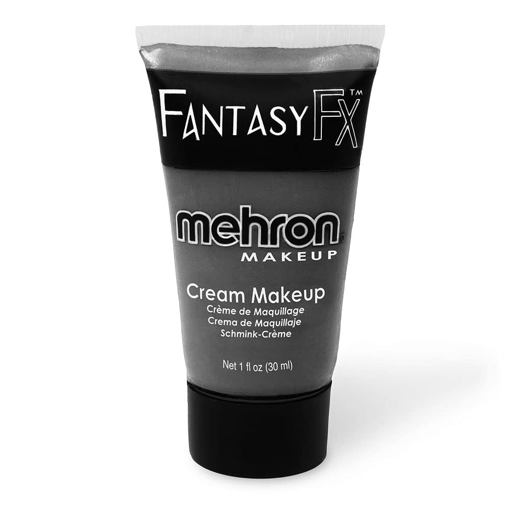 Mehron Makeup Fantasy FX Cream Makeup | Water Based | Halloween | Monster Grey Face & Body Paint For Adults 1 fl oz (30ml) (MONSTER GREY) Beauty & Personal Care Mehron