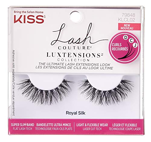 Kiss Lash Couture Luxtensions Royal Silk (Pack of 2) Beauty & Personal Care KISS