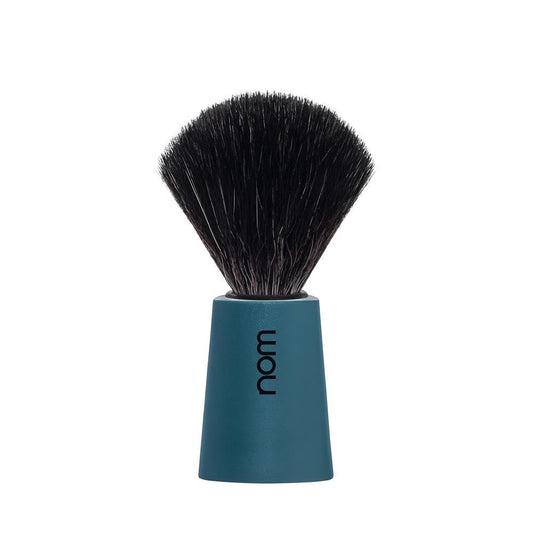 NOM Carl Shaving Brush - Vegan Shave Brush for Shaving soaps and creams - sustainable eco-friendly and reusable - Exfoliating Shaving Brush - Petrol Beauty and Personal Care MÜHLE