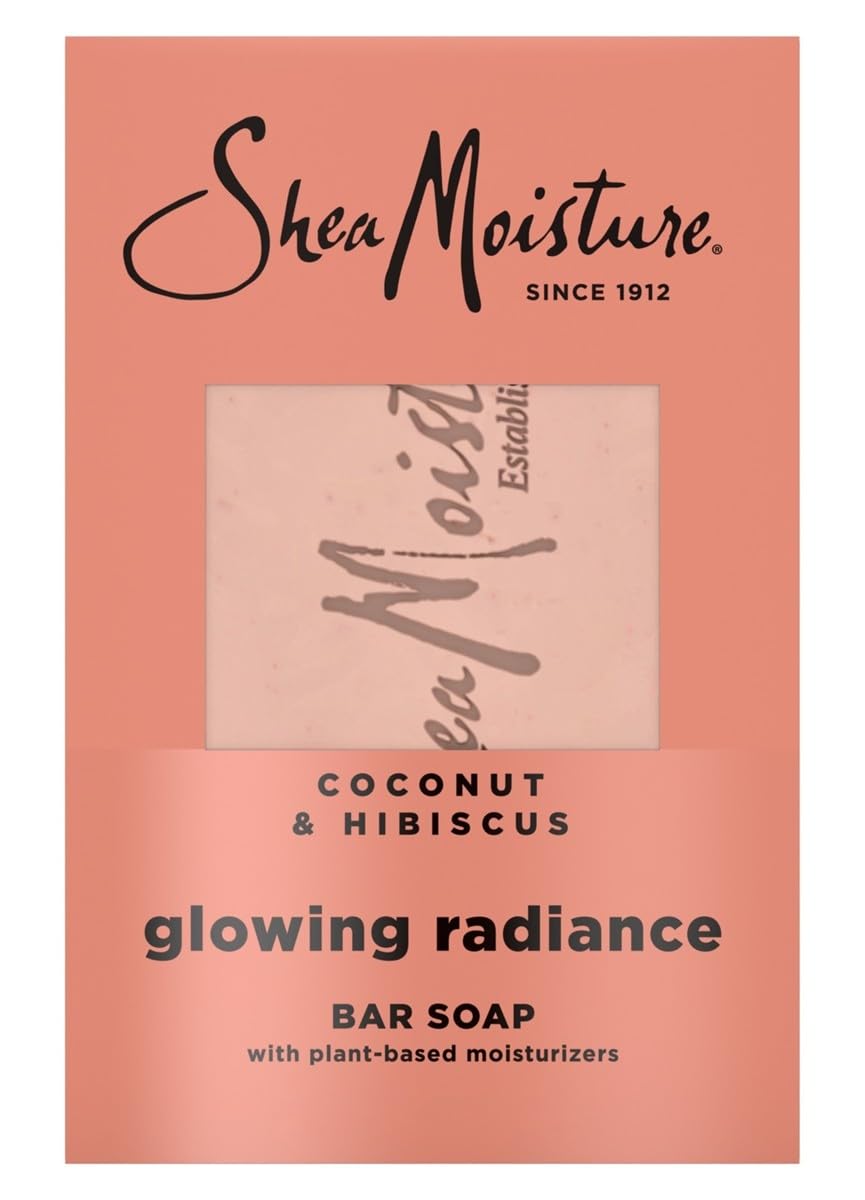 Shea Moisture Soap 8 Ounce Bar Coconut & Hibiscus Shea Butter (235ml) (6 Pack) Beauty & Personal Care Shea Moisture