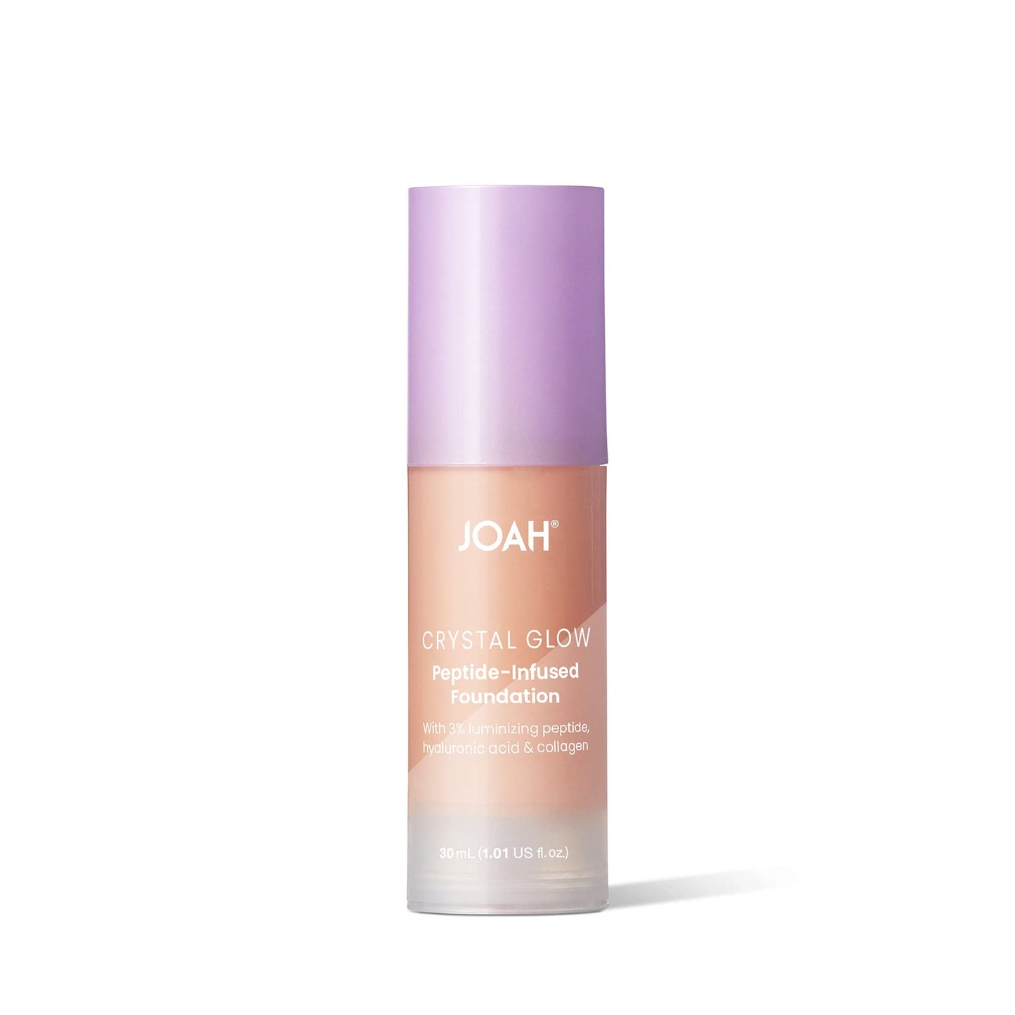 JOAH Crystal Glow Peptide-Infused Foundation, 2-in-1 Multitasking Korean Makeup with Blurring Face Primer, Luminizer, Hydration & Skin Defense for a Beauty & Personal Care JOAH