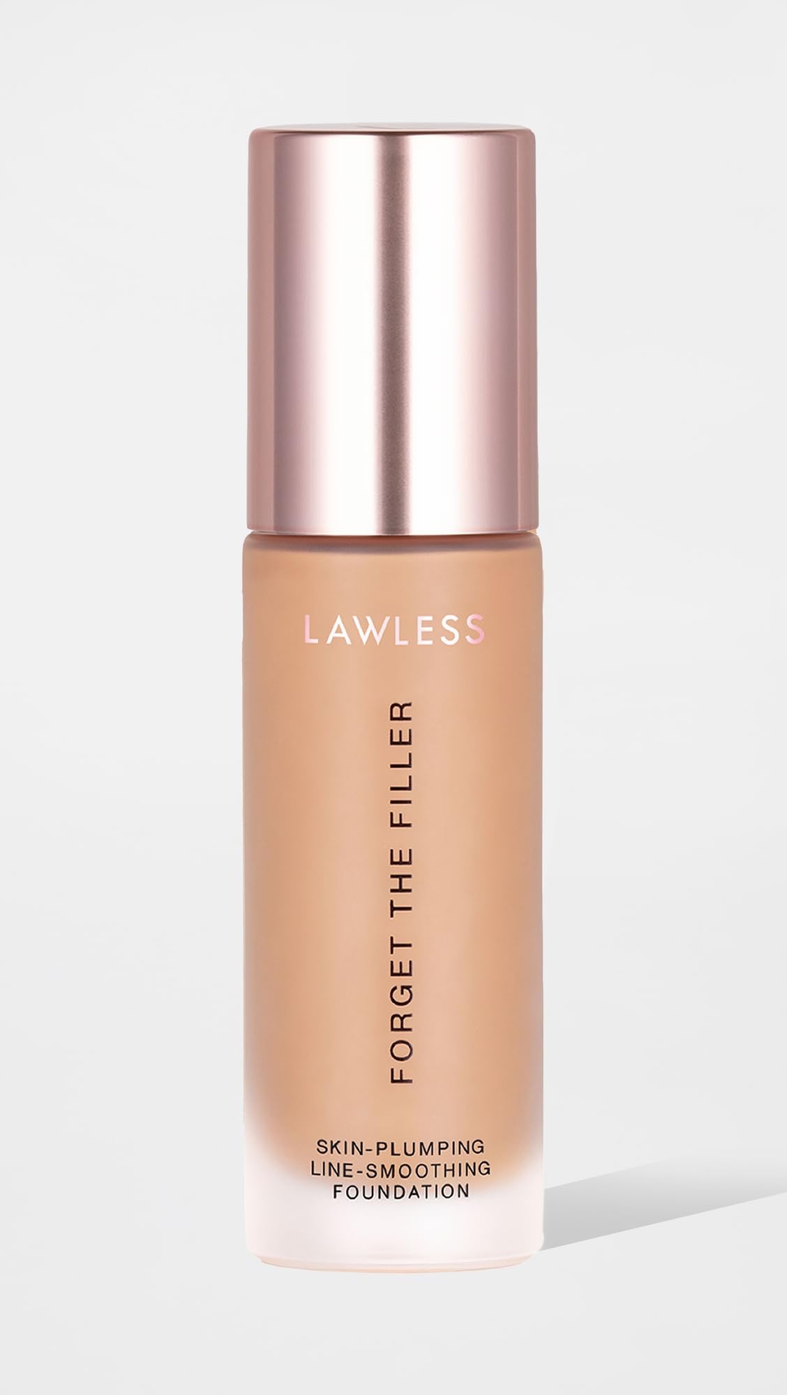 LAWLESS Women's Forget the Filler Skin-Plumping Line-Smoothing Foundation, 13M, medium tan with neutral-warm undertones, 1.0 Ounce