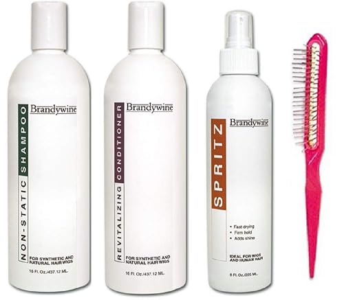 Brandywine Synthetic and Human Hair Care Products (16oz Shamp, Cond and Spritz) Beauty & Personal Care Brandywine