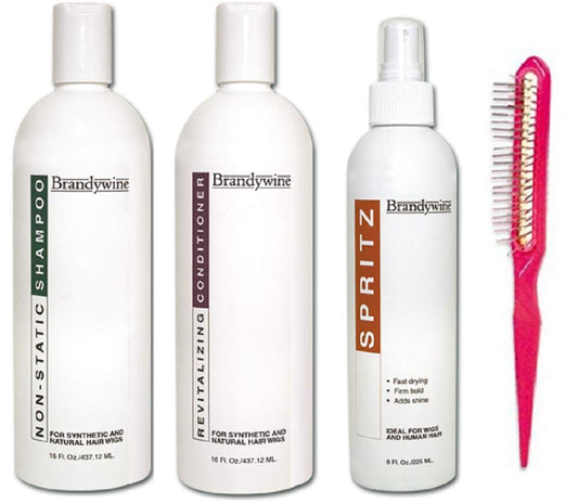 Brandywine Synthetic and Human Hair Care Products (16oz Shamp, Cond and Spritz) Beauty & Personal Care Brandywine