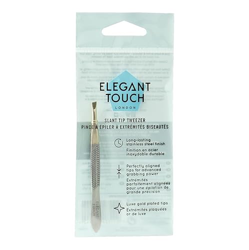 Elegant Touch Gold Tip Tweezer with Slanted End Beauty & Personal Care Elegant Touch