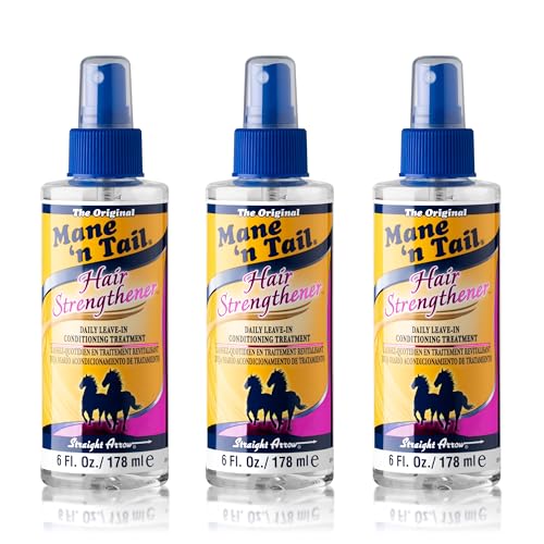 Mane 'n Tail Hair Strengthener 6oz 3 Pack - Daily Leave-In Conditioning Spray for Stronger, Healthier Hair - Fortifies, Nourishes & Protects from Heat Beauty & Personal Care Mane 'n Tail