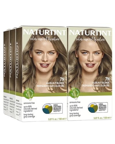 Naturtint 7N Hazelnut Blonde Permanent Hair Color (Pack of 6), Ammonia Free, Vegan, Cruelty Free, up to 100% Gray Coverage, Long Lasting Results Beauty & Personal Care Naturtint