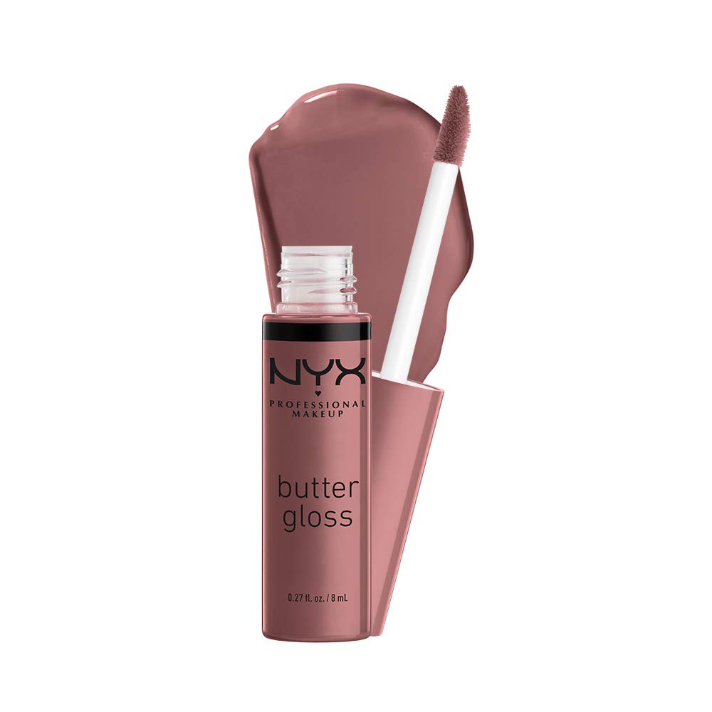 NYX PROFESSIONAL MAKEUP Butter Gloss, Non-Sticky Lip Gloss - Cinnamon Roll (Dusty Nude Mauve) Beauty & Personal Care NYX PROFESSIONAL MAKEUP