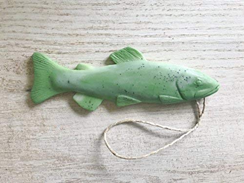 Green Trout Soap on a Rope, Soap for Men, Gifts for Kids, Eucalyptus Peppermint Essential Oil, handmade Soap (Pack of 1) Beauty & Personal Care Dope on a Rope