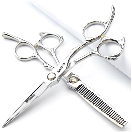 6/6.5-inch Sharonds hair clippers, professional Japanese 440C scissors, efficient scissors, scissors, comb adjuster (5.5 inch 2 Piece) Beauty and Personal Care SHARONDS