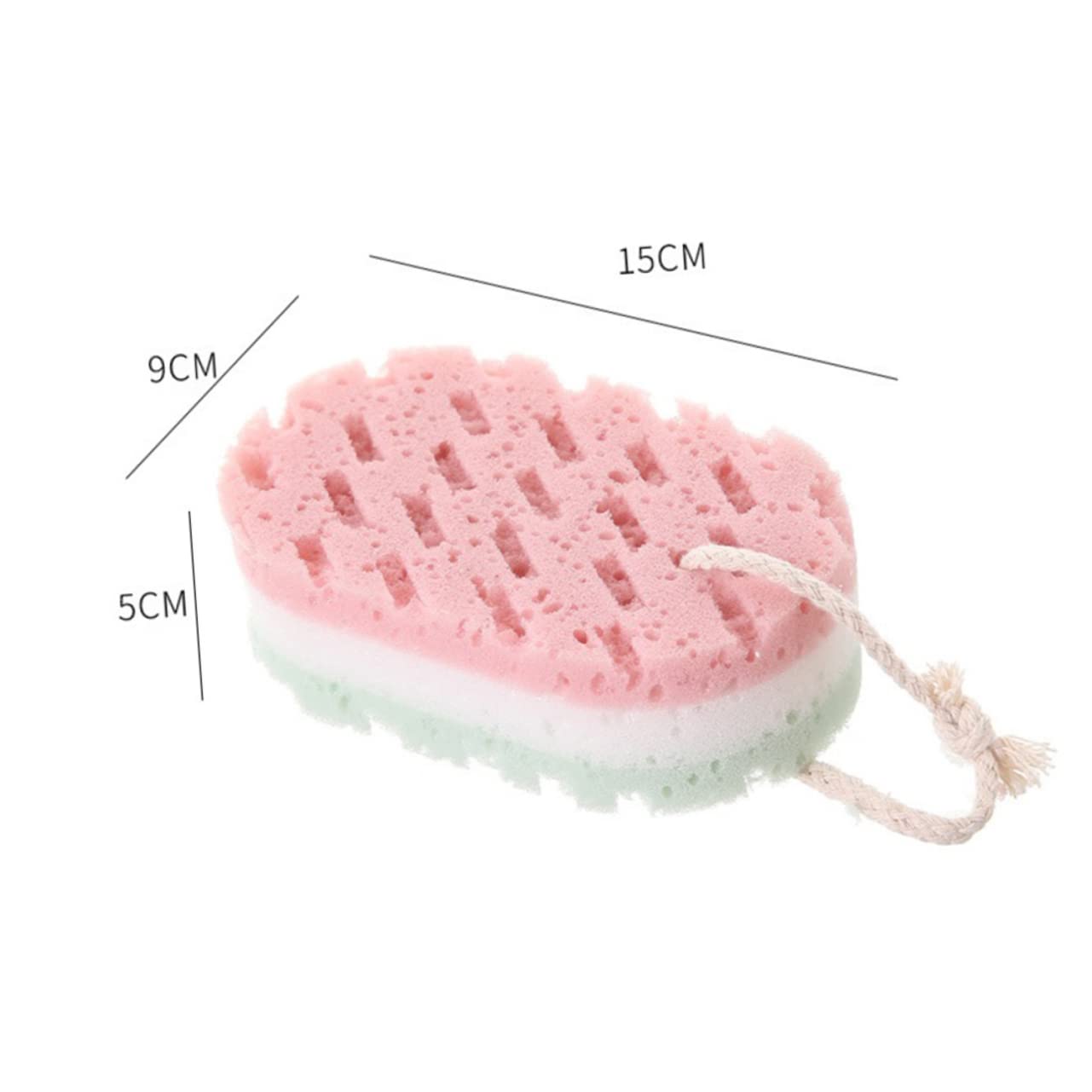 VICASKY 4pcs Sponges for Body Cleaning Exfoliating Sponge Towel Bath Wipe Body Scrubbing Tool Bathroom Accessories Random Color Beauty and Personal Care VICASKY
