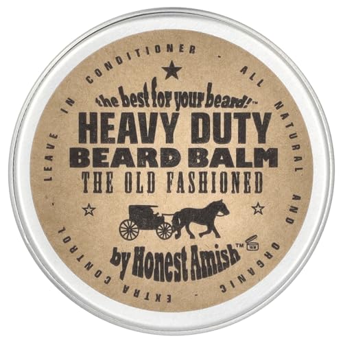 Honest Amish - Heavy Duty Beard Balm - 2 Ounce - Beard Conditioner Beauty & Personal Care Honest Amish