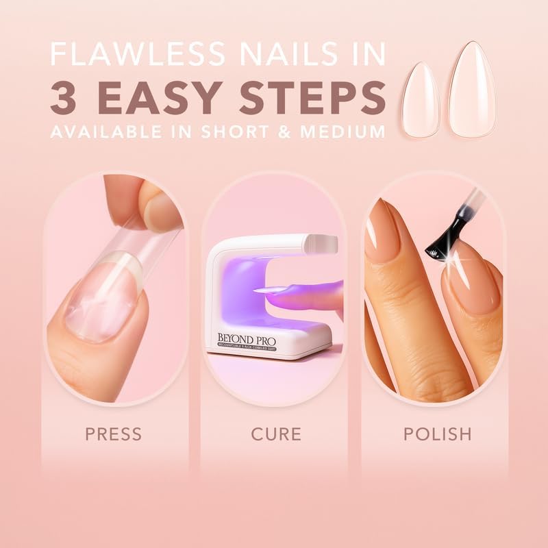 Kiara Sky Gelly Tips Starter Kit | Includes Prep, Primer, Builder, Top Coat, Tips | Coffin Short Beauty & Personal Care KIARA SKY