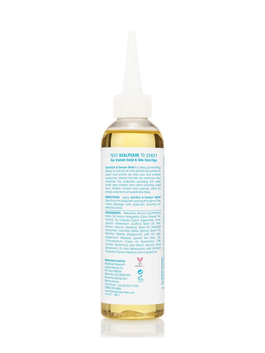 Design Essentials Scalp and Skin Care Anti-Itch and Tension Relief, Tea Tree and Aloe, 4 Ounces