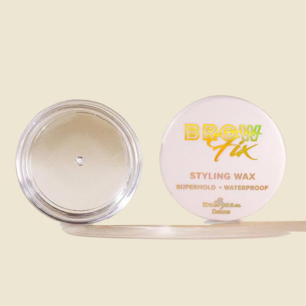 Italia Deluxe 1 x Brow Lift Fix Styling Wax Clear Eyebrow Shaping Wax Superhold Waterproof & Carrying Bag Beauty & Personal Care Italia Deluxe