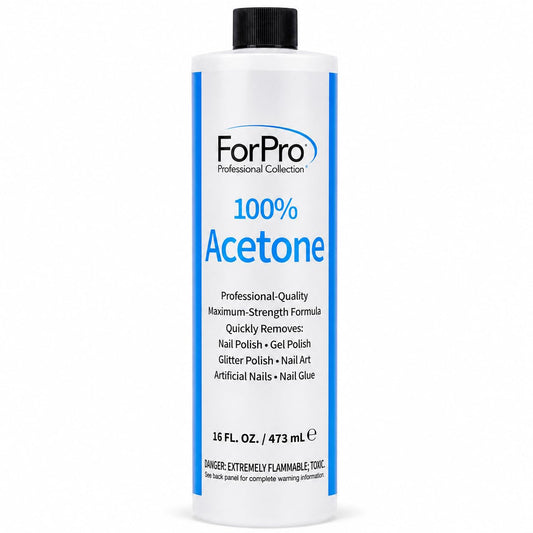 ForPro 100% Pure Acetone, 16oz, Professional Nail Polish Remover